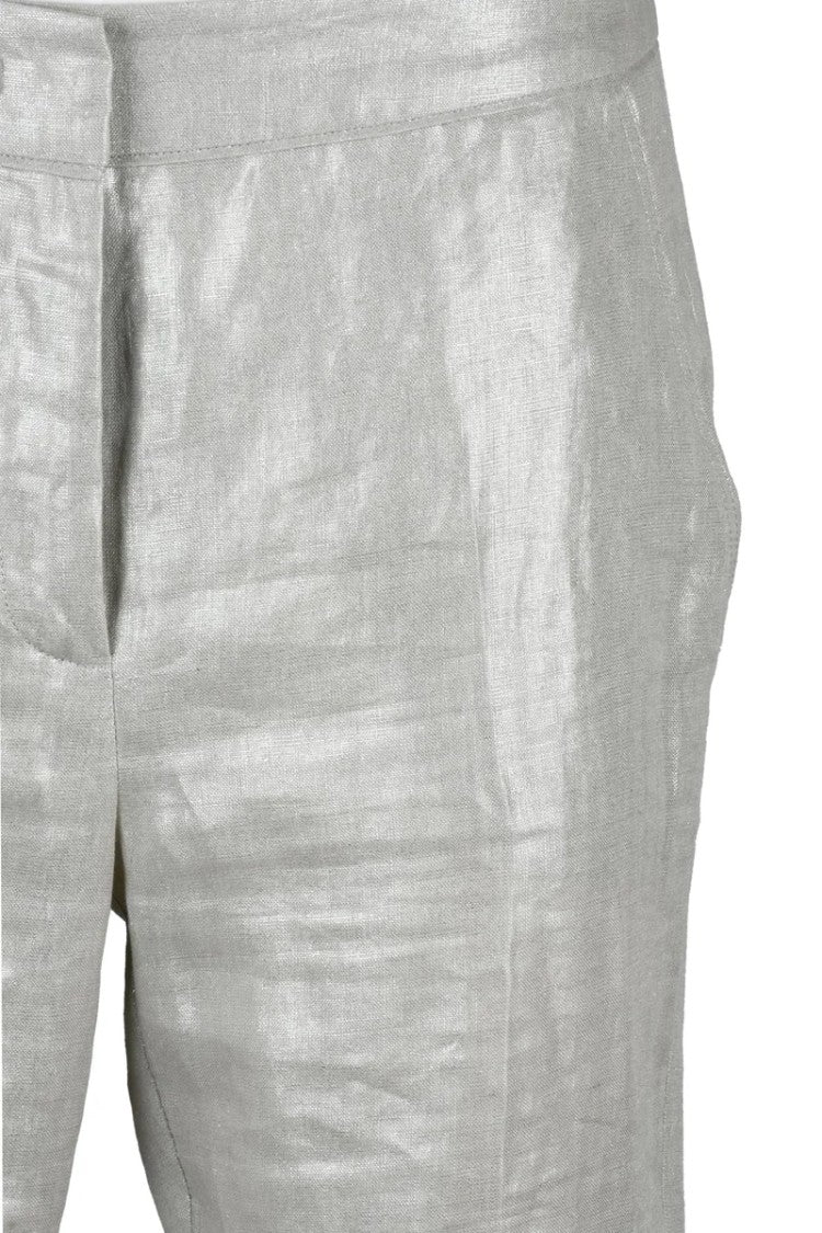 Marella Sport Sport Linen Pants - Silver