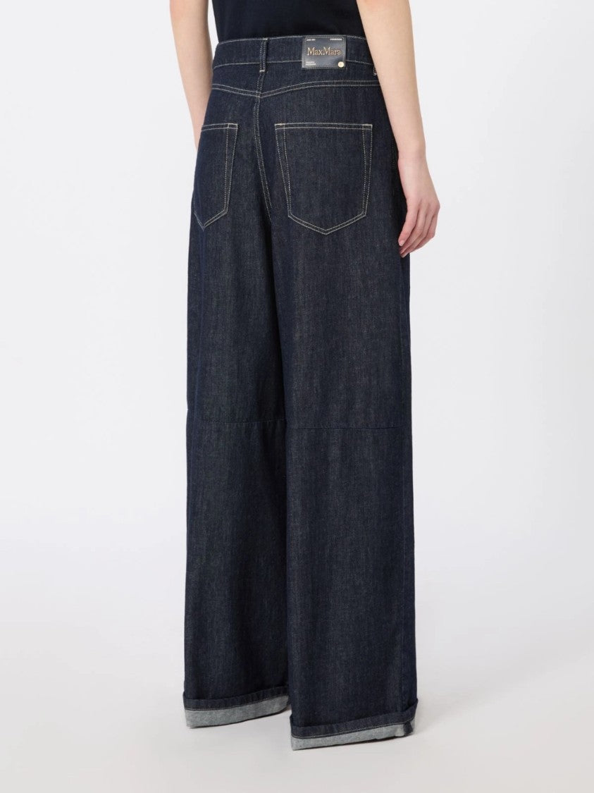 Max Mara Dark Indigo Smmocchio High-Waisted Jeans