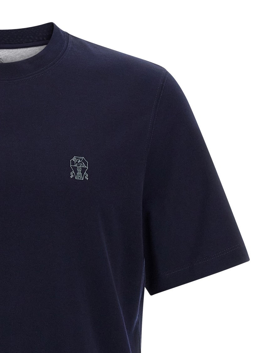 Brunello Cucinelli Logo Print T-Shirt