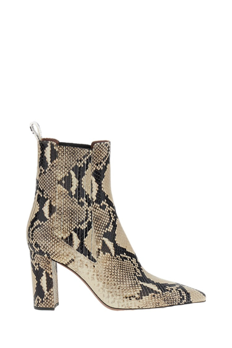 Paris Texas Multicolor Anja Python-Print Leather Boots