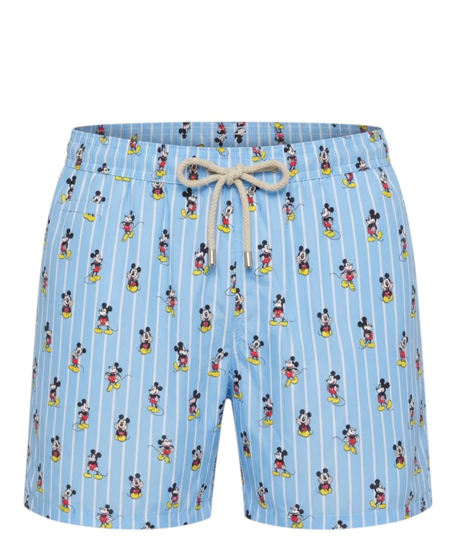 Mc2 Saint Barth Light Blue Lighting Micro Fantasy Swim Shorts