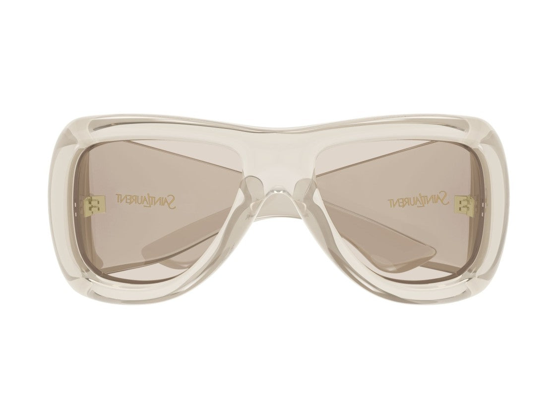 Saint Laurent Howl Sl 902 Translucent Beige Oversized Sunglasses