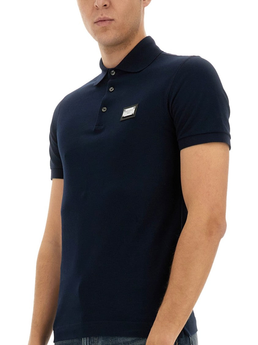 Dolce & Gabbana Fitted Polo Shirt With Logo