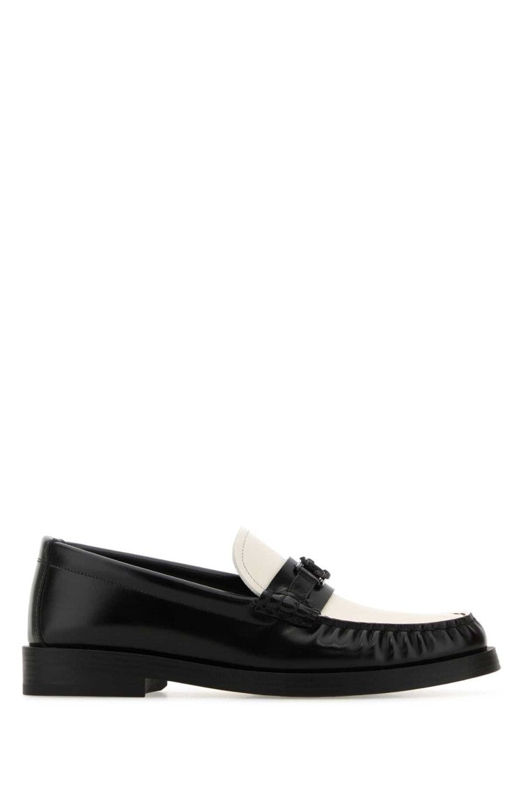 Jimmy Choo Two-Tone Leather Addie Loafers