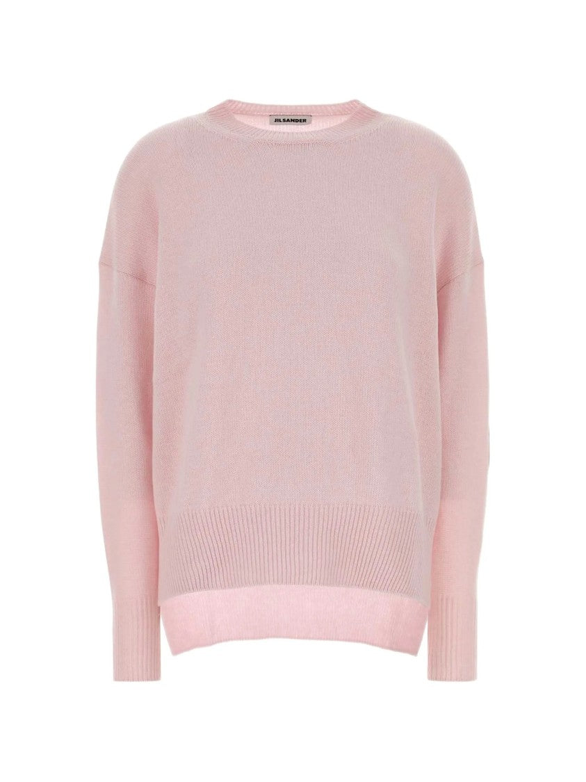 Jil Sander Pastel Pink Cashmere Crewneck Sweater