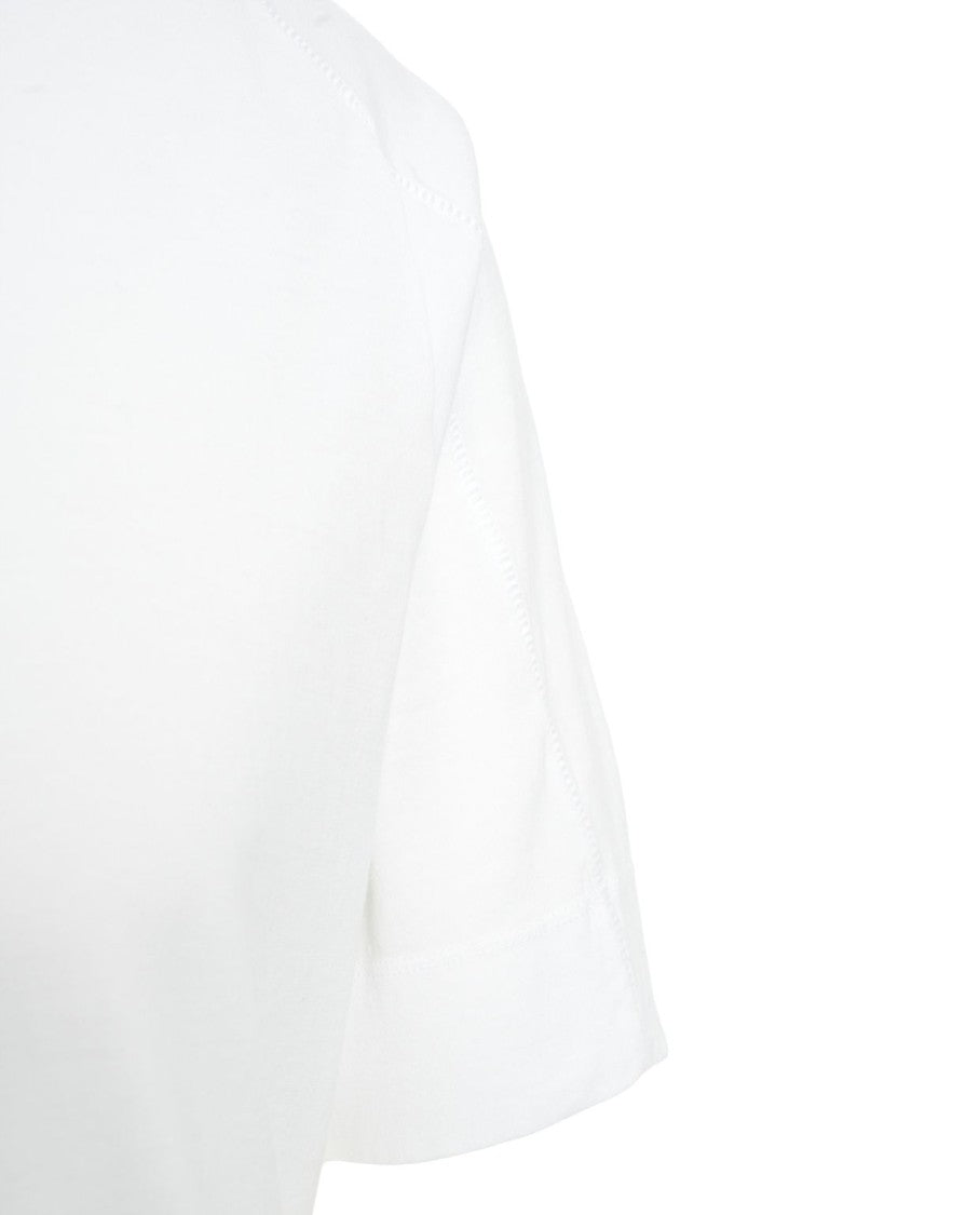 Transit Minimalist Cotton-Linen Blend T-Shirt With Round Neckline