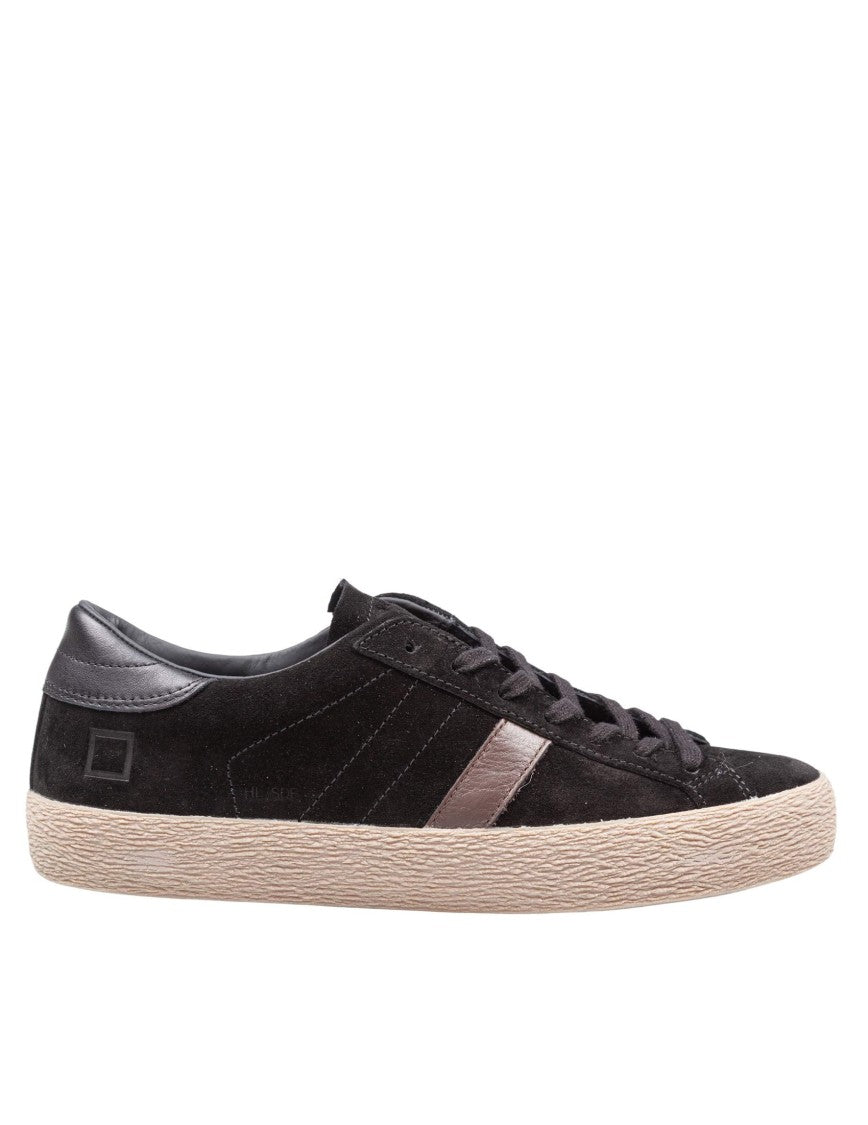 D.A.T.E D.A.T.E. Hill Low Suede Sneakers In Black