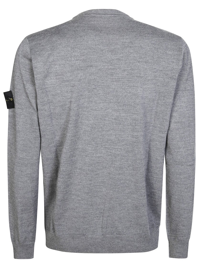 Stone Island Classic Crew Neck Sweater With Textured Finish