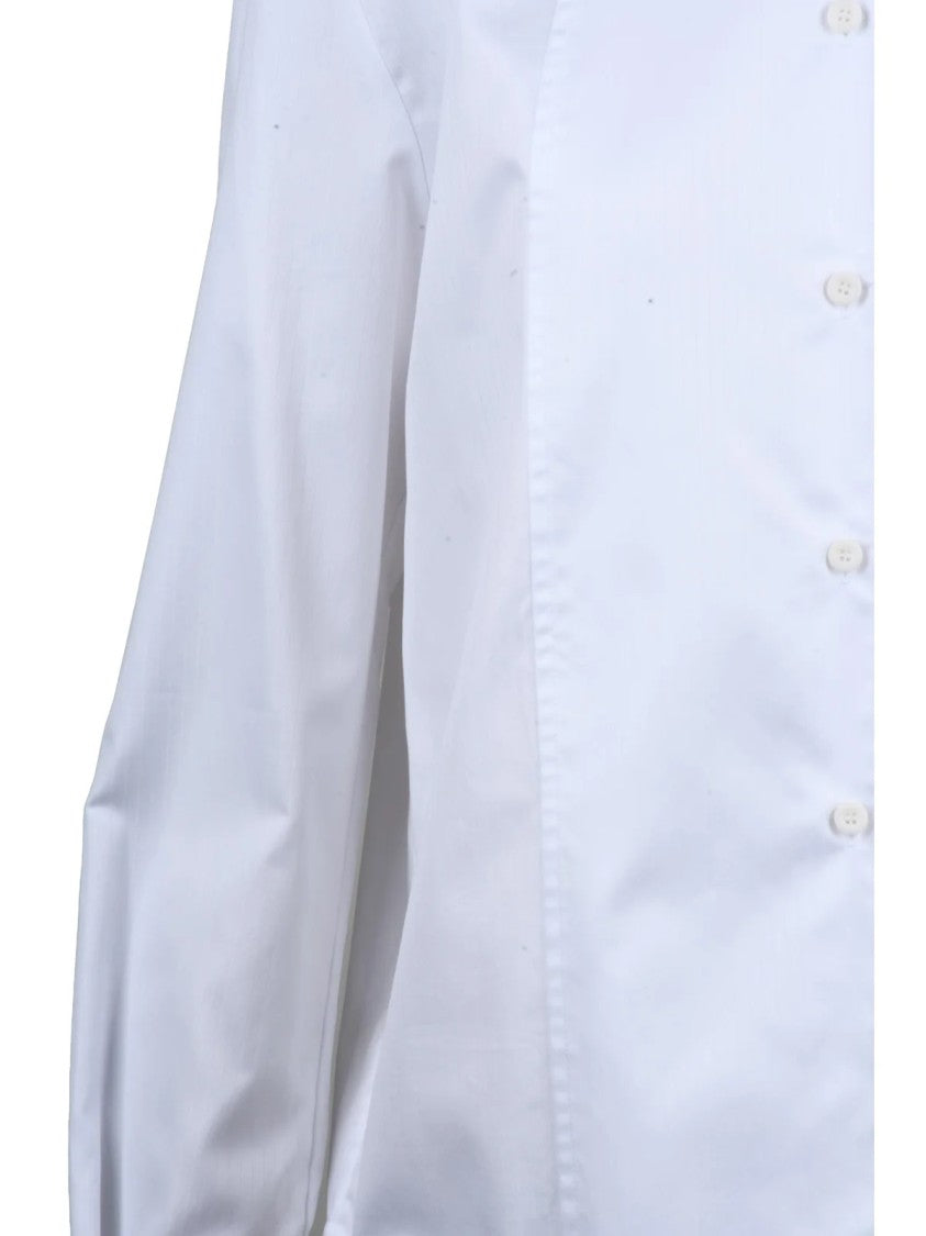 Margaux Lonnberg White Structured Collar Cotton Shirt