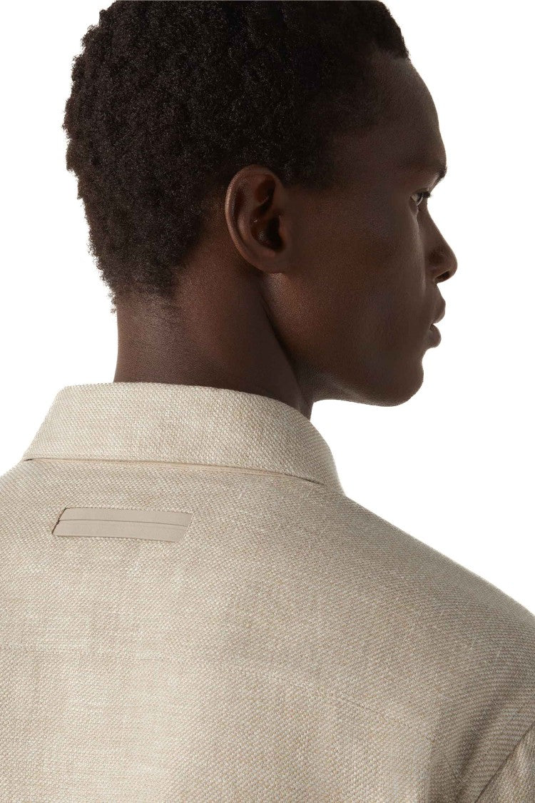 Zegna Cashmere-Linen-Silk Lightweight Layering Overshirt