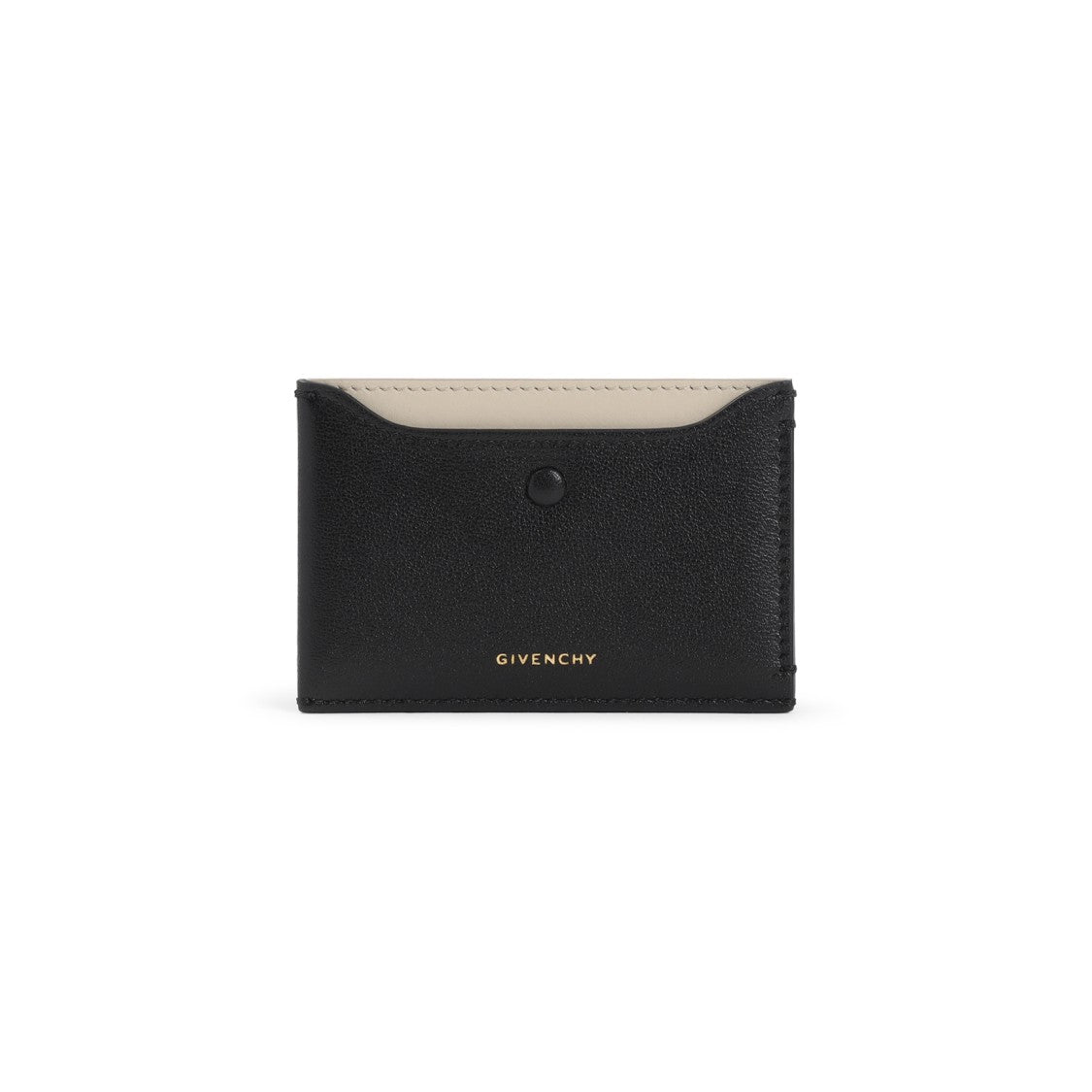 Givenchy Black Calf Leather Credit Card Case