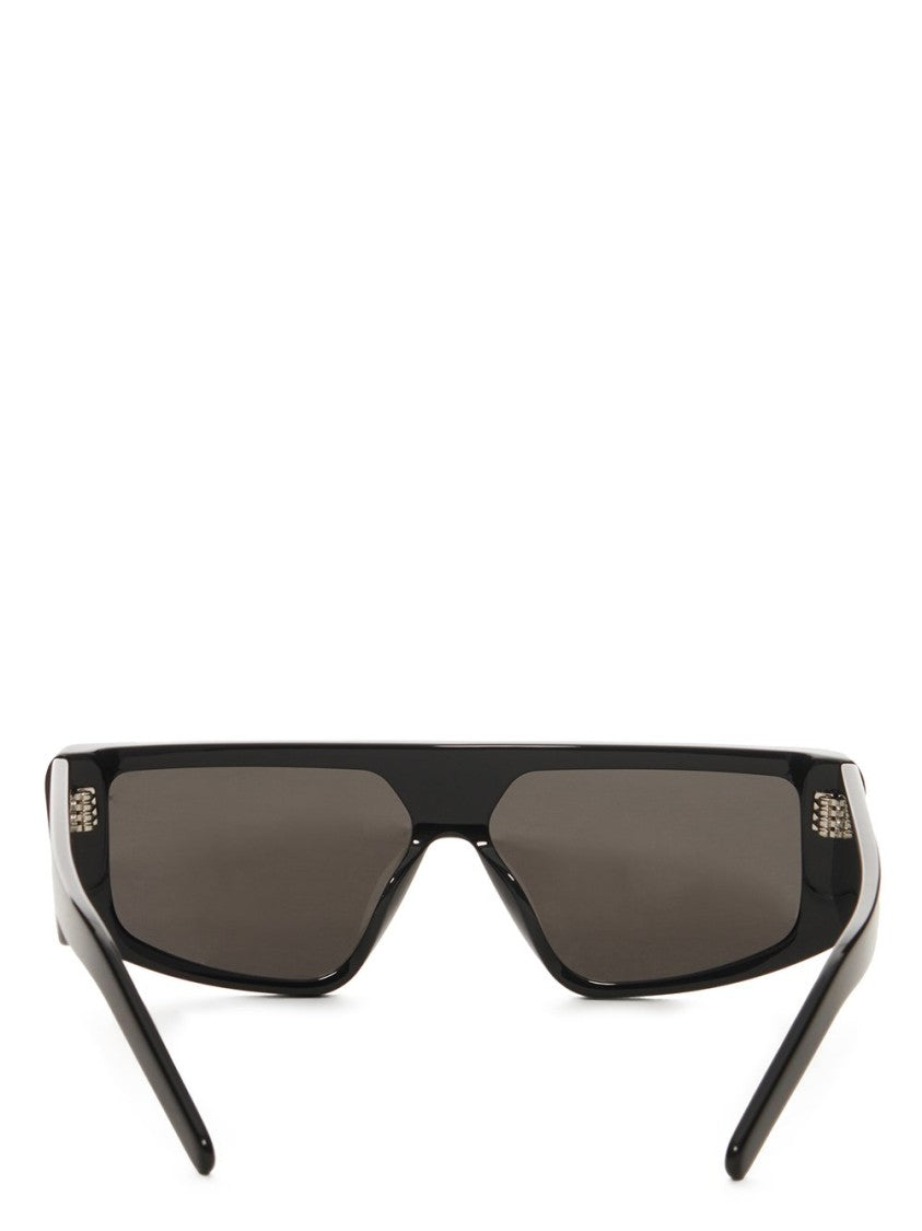 Rick Owens Geometric Black Nylon Performa Sunglasses
