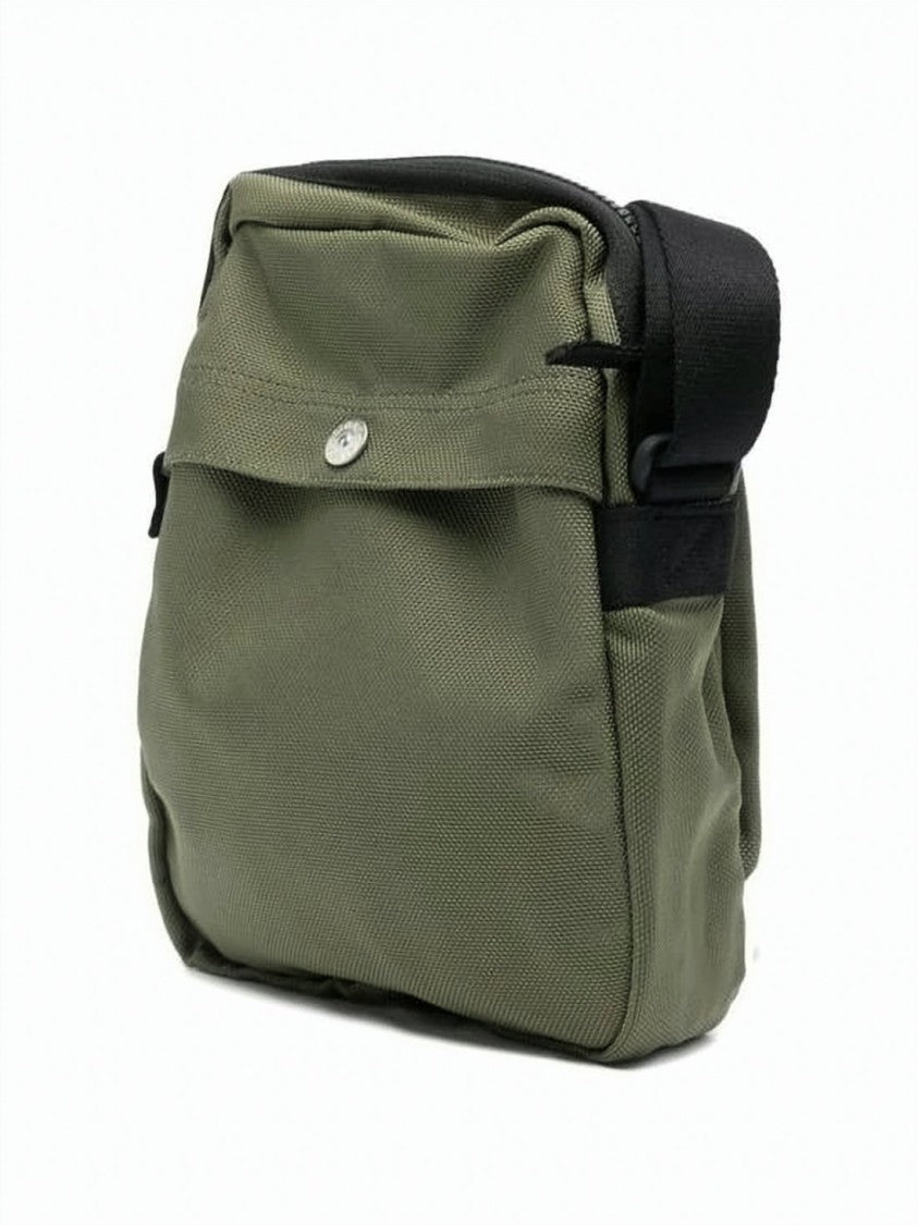 Stone Island Olive Green Nylon Panama Accessory Pouch With Embossed Logo