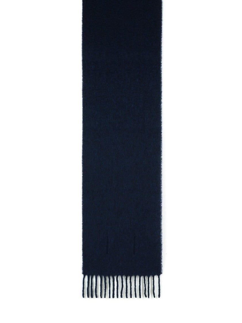 Marni Dark Blue Brushed Alpaca Blend Scarf