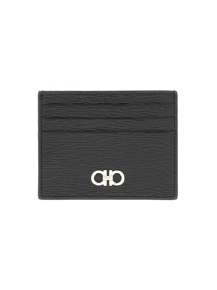 Ferragamo Calfskin Minimalist Multiple Slots Wallet