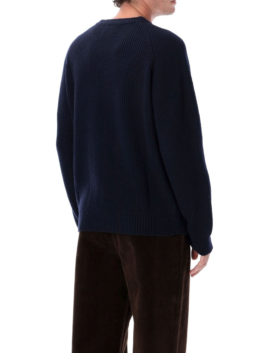Filson Raglan Sleeve Ribbed Wool-Blend Crewneck Sweater