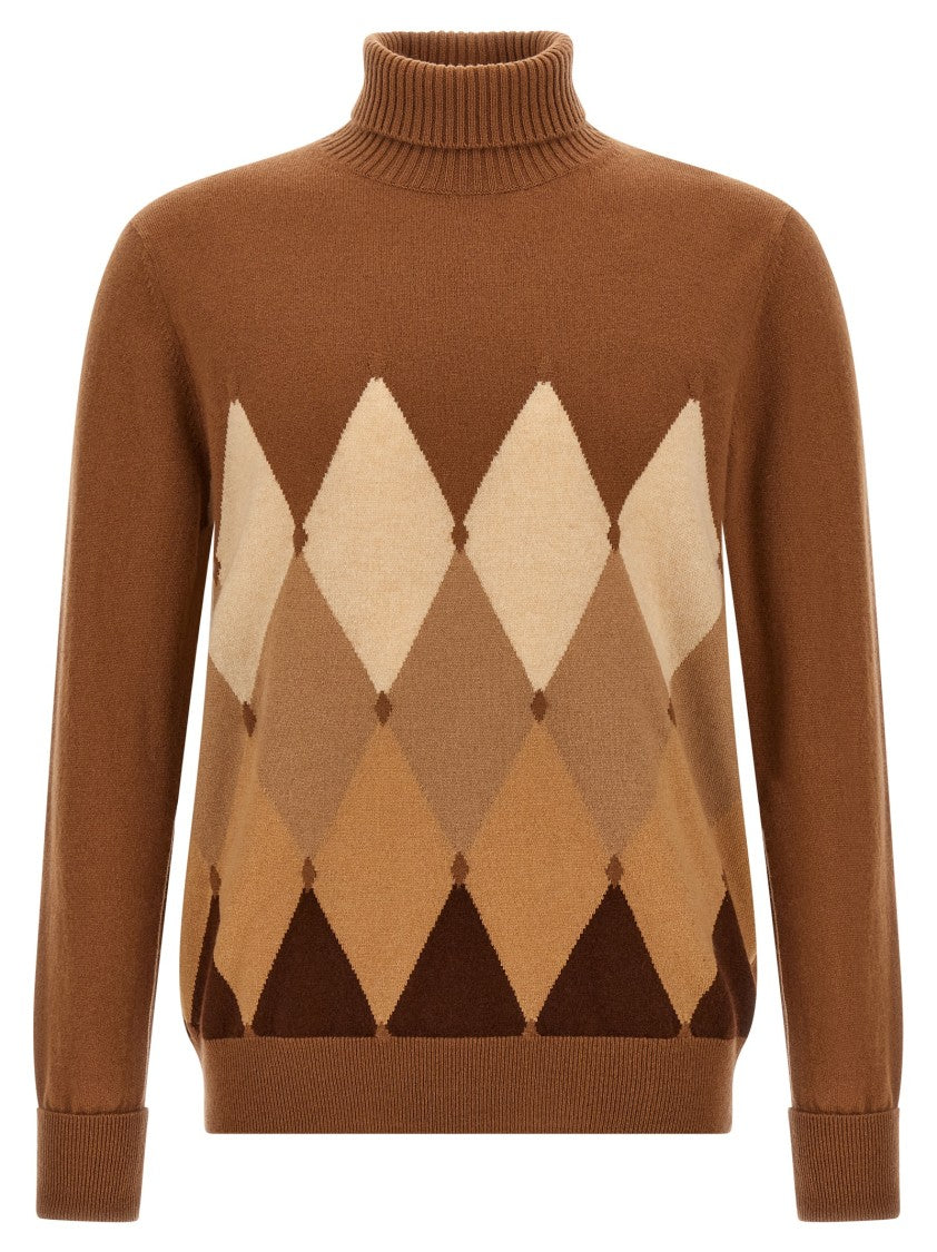 Ballantyne Argyle Turtleneck