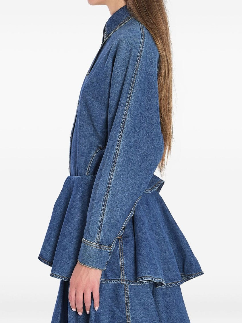 Alaïa Rounded Denim Shirt