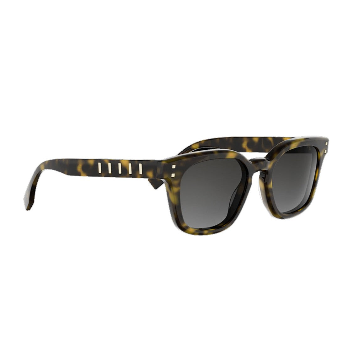 Fendi Havana Five Sisters Square Acetate Sunglasses