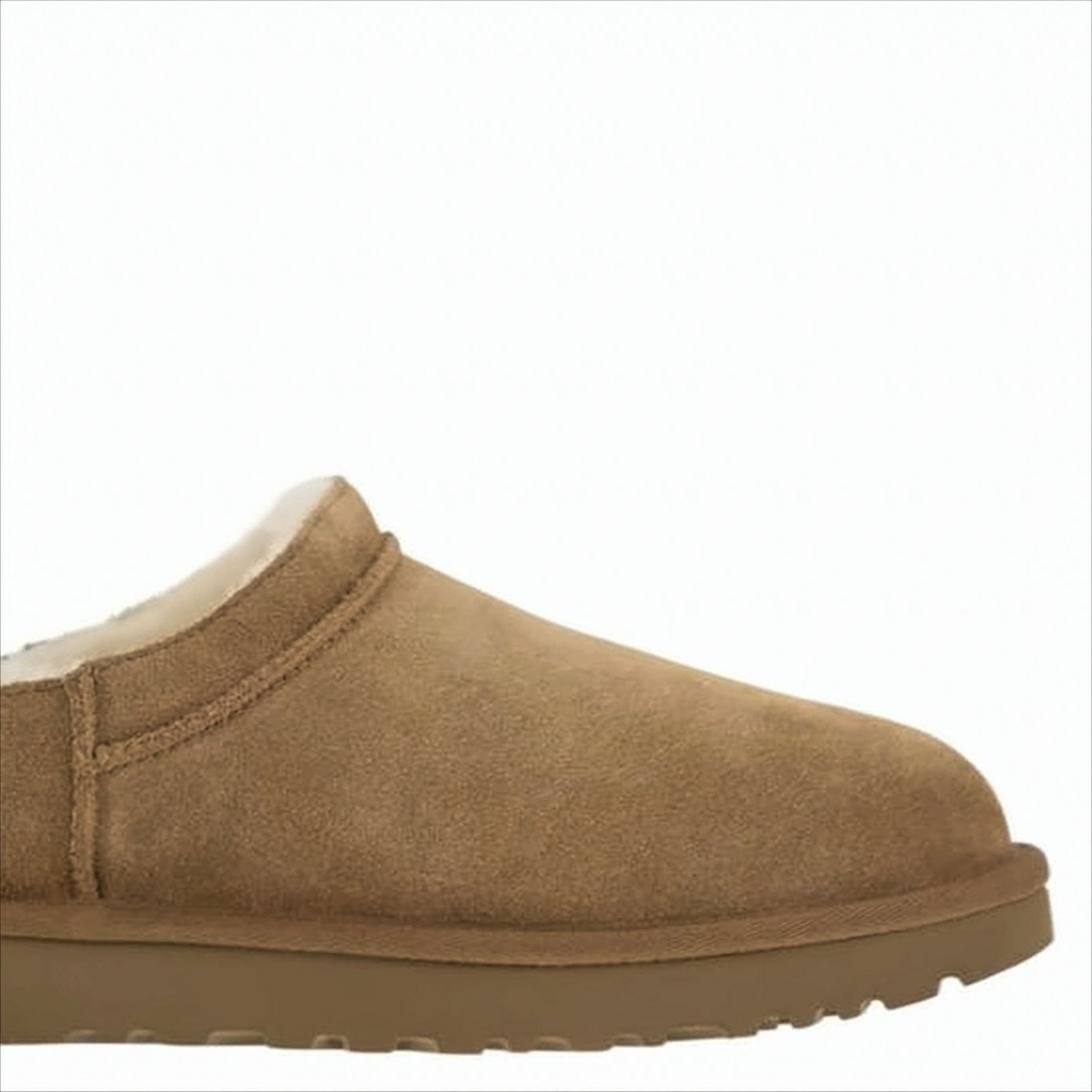 Ugg Soft Suede Mule With Lambskin Lining