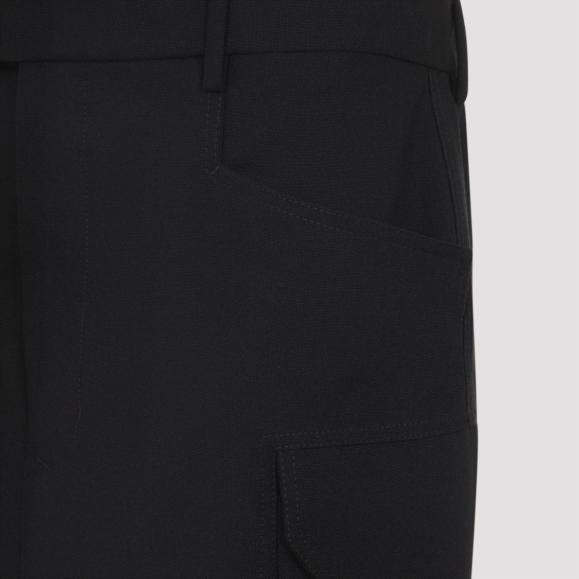 Rick Owens Firbanks Black Virgin Wool Midi Skirt