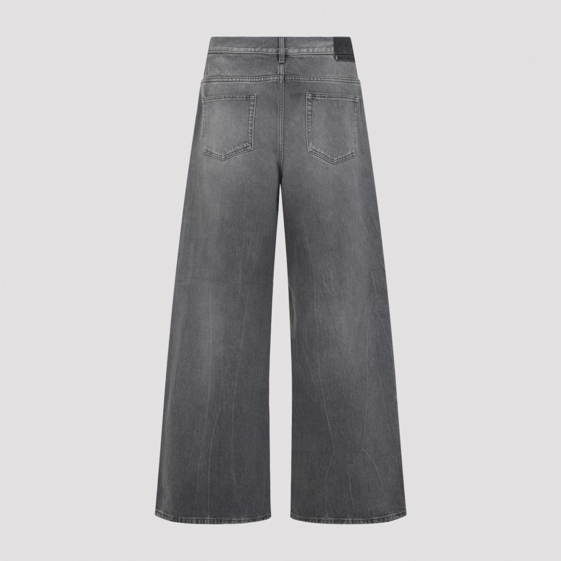 Golden Goose Faded Grey Wide-Leg Jeans With High Waist
