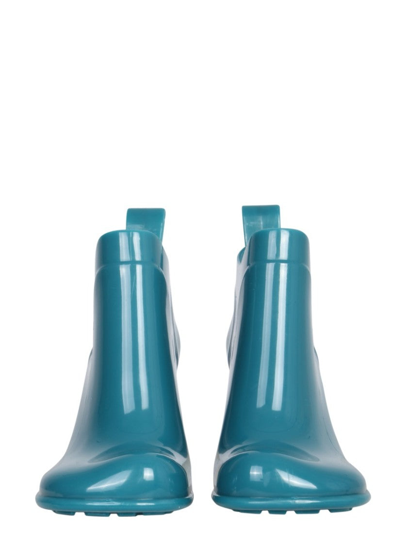 Bottega Veneta Perforated Rubber Boots With Modern Aesthetic