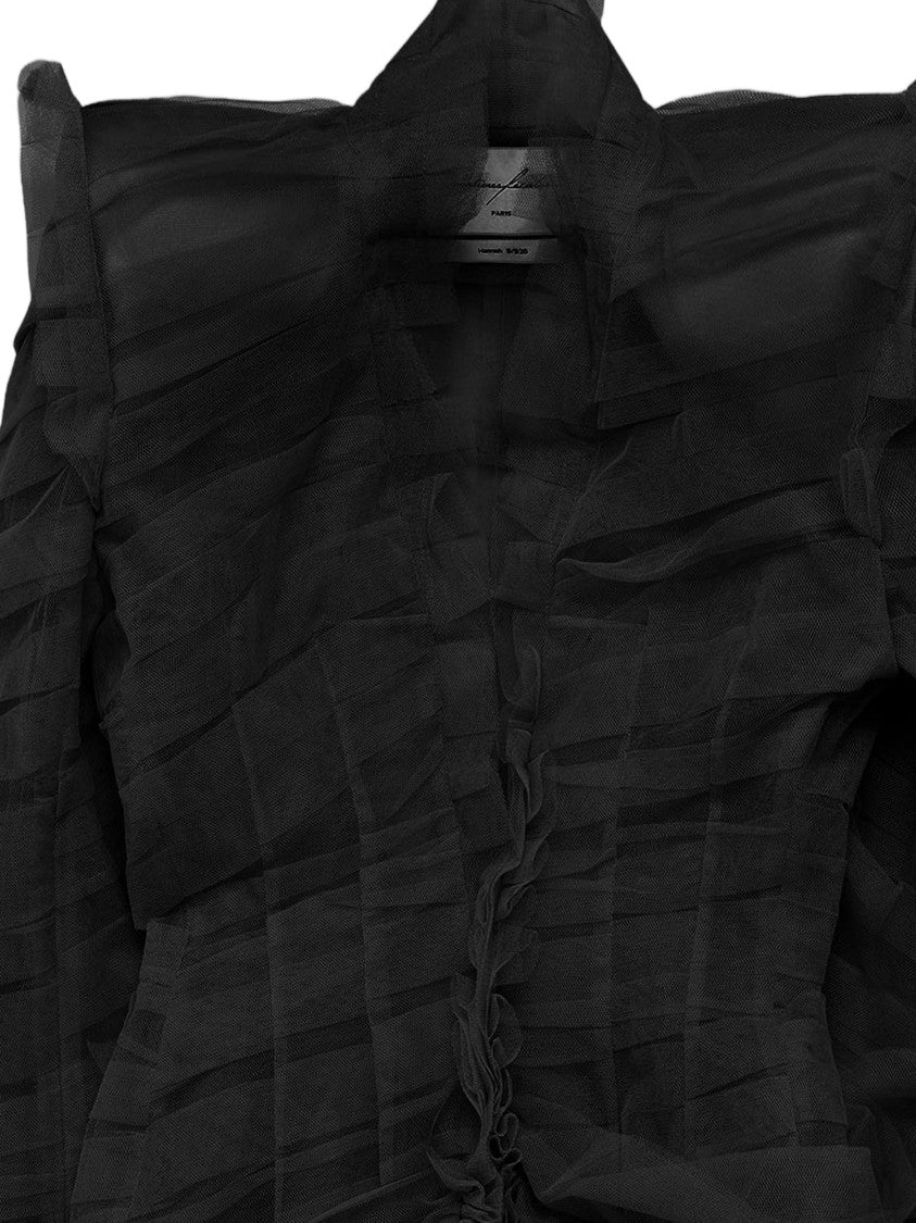 Matieres Fecales Black Layered Tulle Nylon Jacket