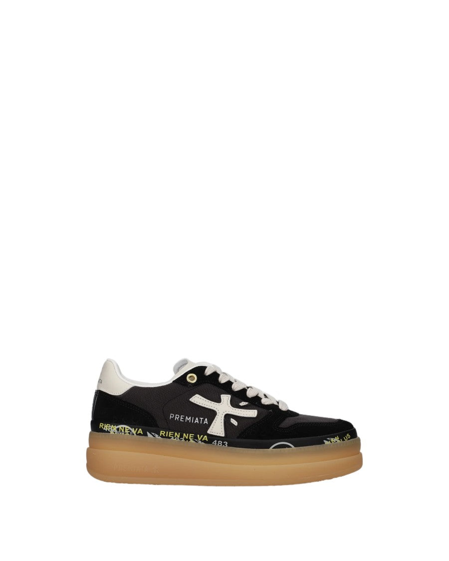 Premiata Double-Layer Platform Midsole Sneakers
