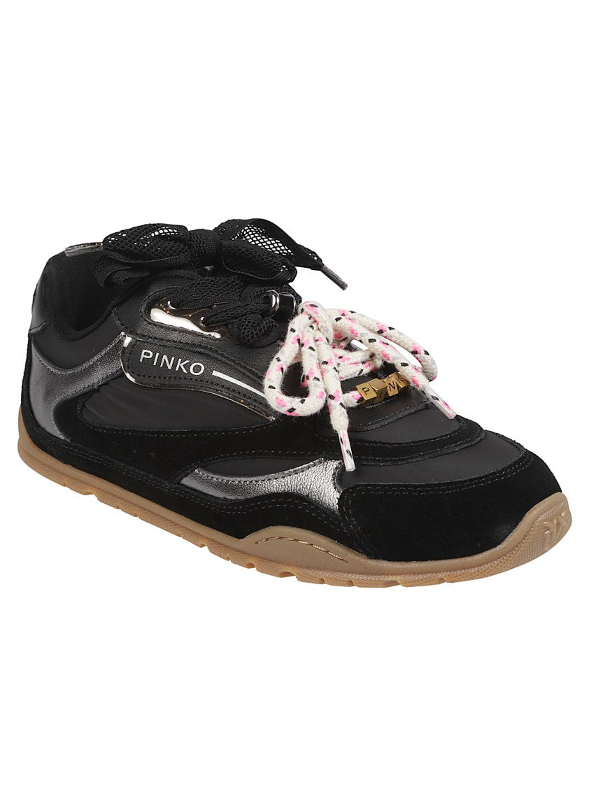 Pinko Yulia 01 Dual Lace Calf Leather Sneakers