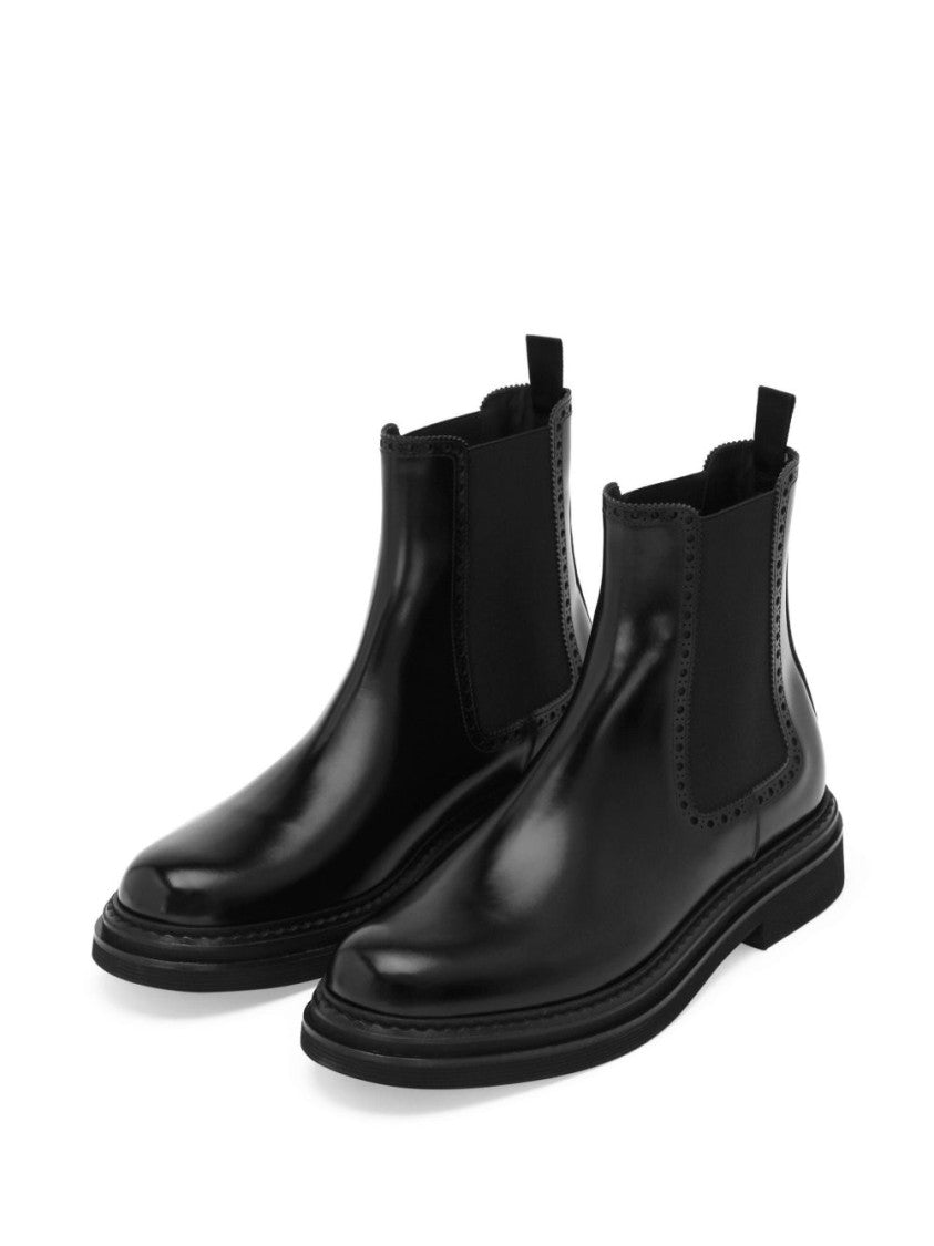 Dolce & Gabbana Calf Leather Ankle Boots