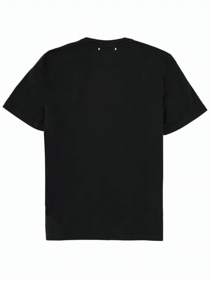 Golden Goose Short-Sleeve T-Shirt With Glossy Striped Pattern