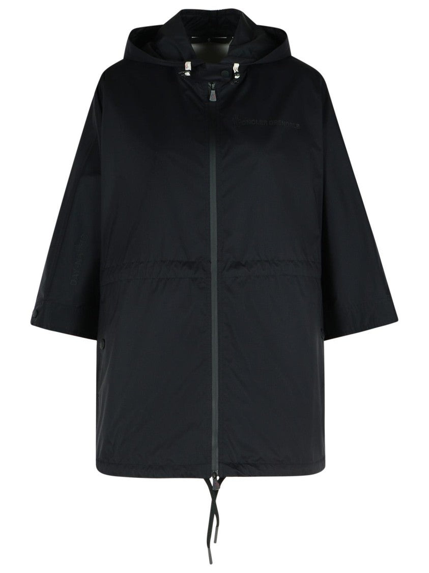 Moncler Grenoble 'Vorrasay' Black Nylon Cape