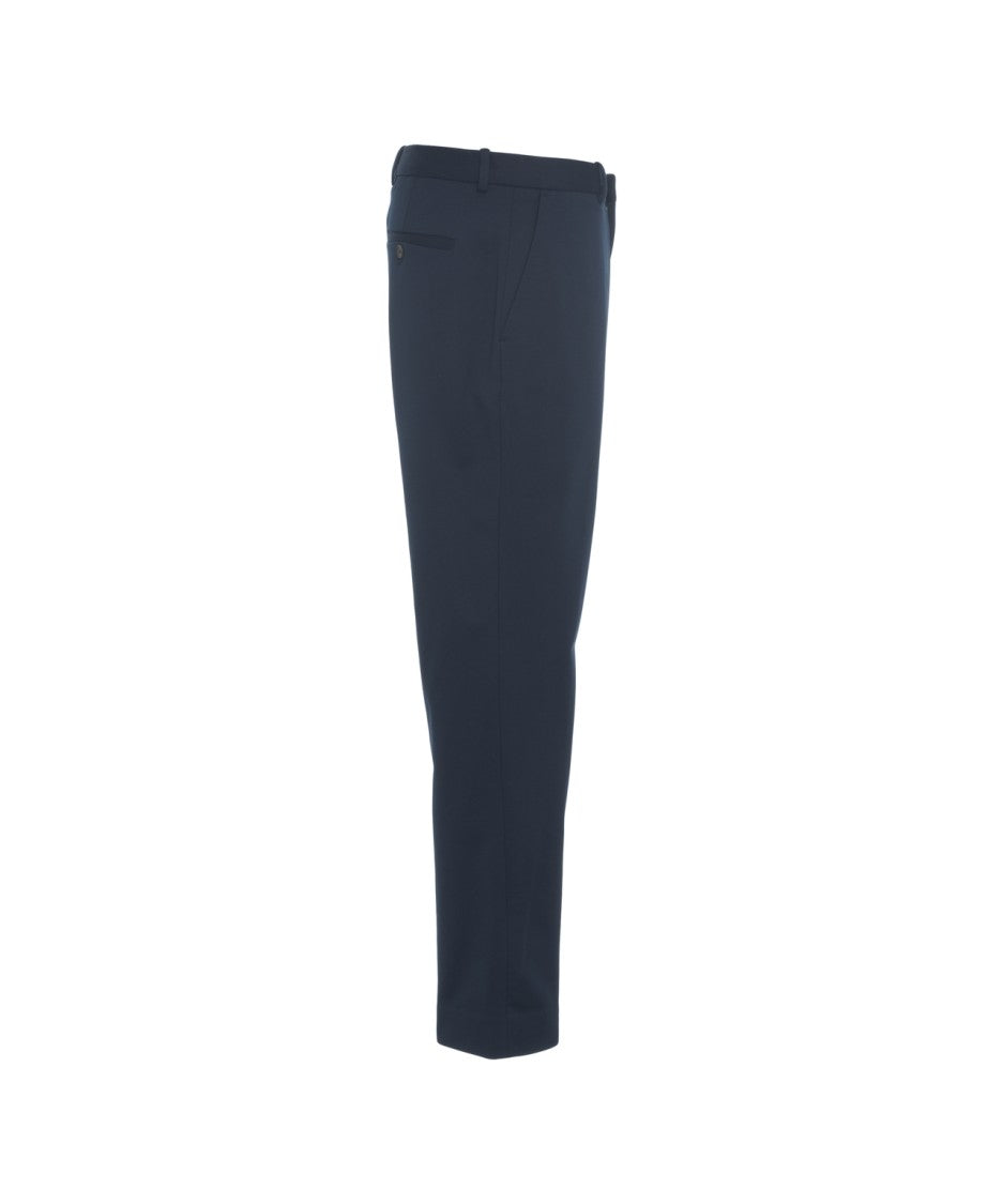 Circolo 1901 Straight Cut Chinos With Hidden Zip Closure And Minimalist Design