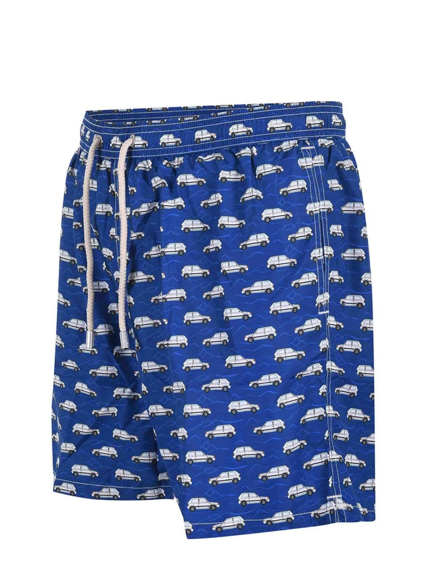Mc2 Saint Barth Blue Lighting Micro Fantasy Swim Shorts