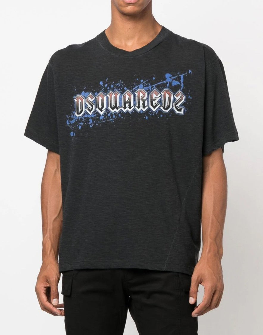Dsquared2 Iron Logo Printed T-Shirt
