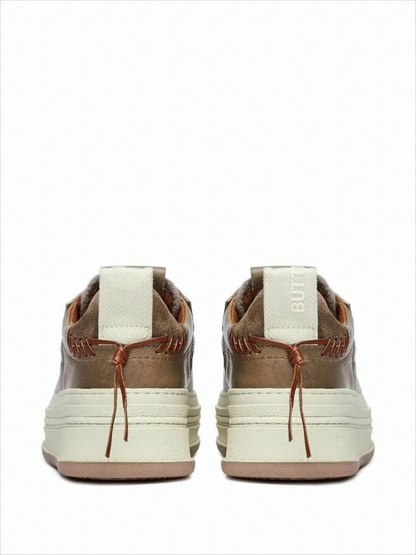 Buttero Low-Top Sneakers With Suede And Fabric Panels