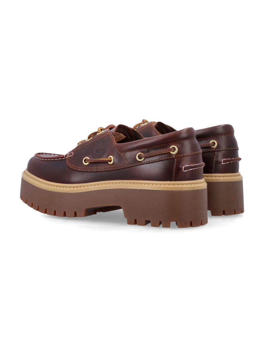Timberland Stone Street Platform Leather Boat Shoes