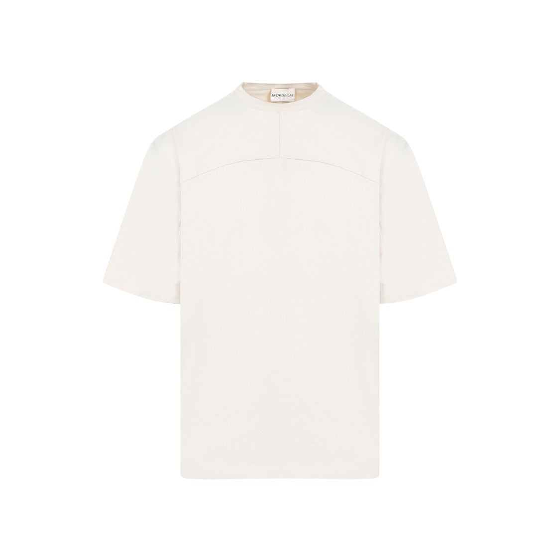 Mordecai Classic Fit Cream Cotton T-Shirt