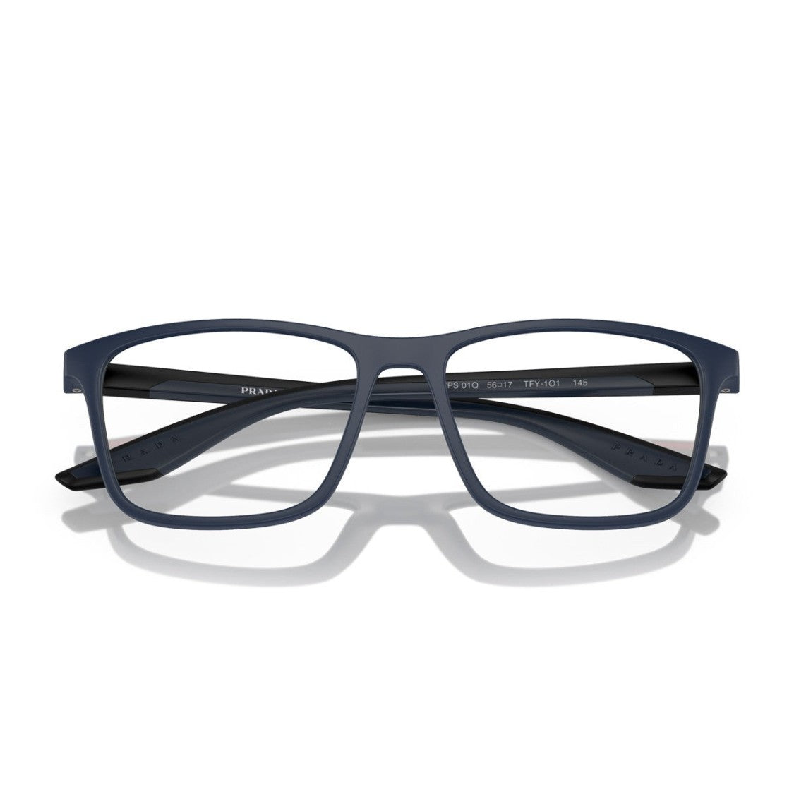 Prada Linea Rossa Blue Ps 01Qv Fabric Rectangular Sunglasses