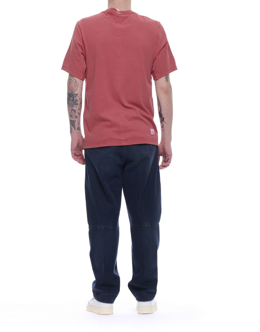 Nine In The Morning Dark Blue Cotton Regular Fit Trousers