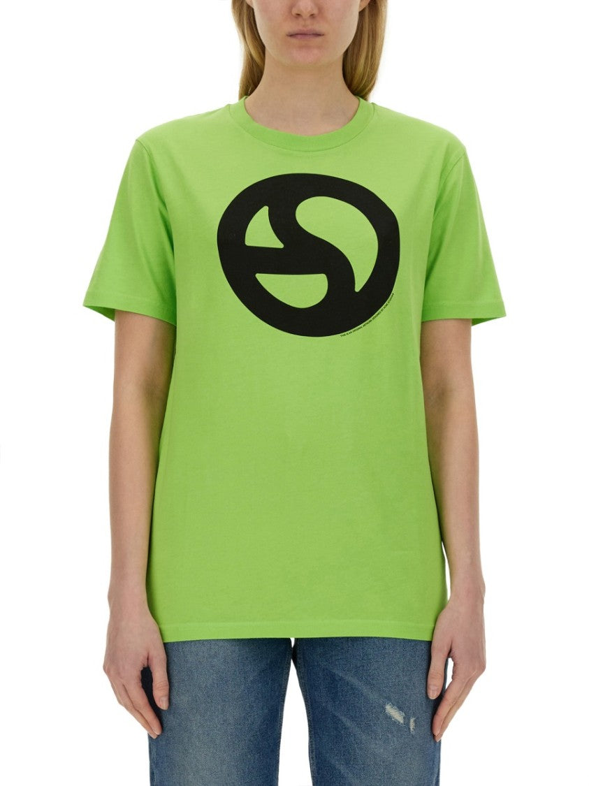 Acne Studios Short-Sleeved T-Shirt With Bold Graphic Print