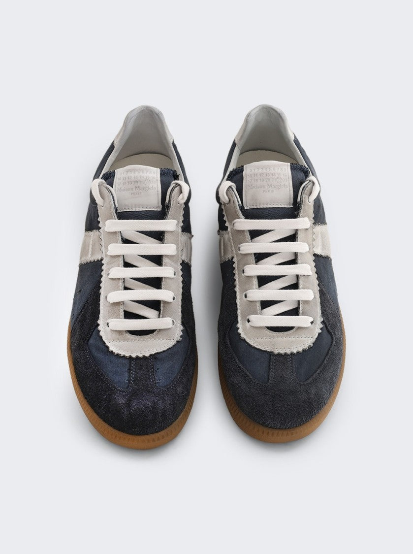 Maison Margiela Replica Sneakers Dark Indigo And White