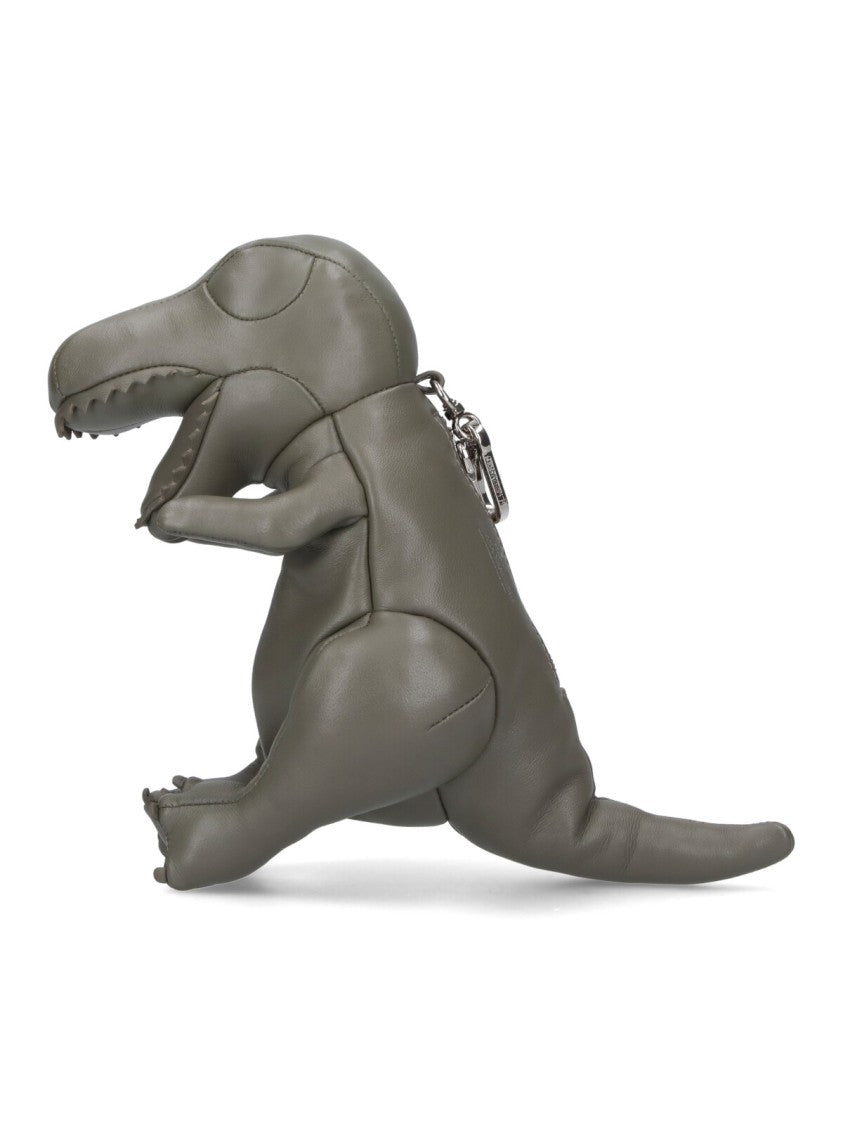 Maison Mihara Yasuhiro Mini T-Rex Shoulder Bag In Soft Grey Sheep Leather