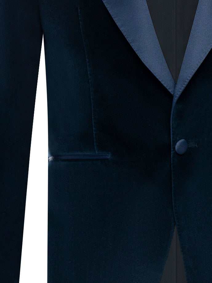 Franzese Collection Single-Breasted Velvet Ceremonial Jacket