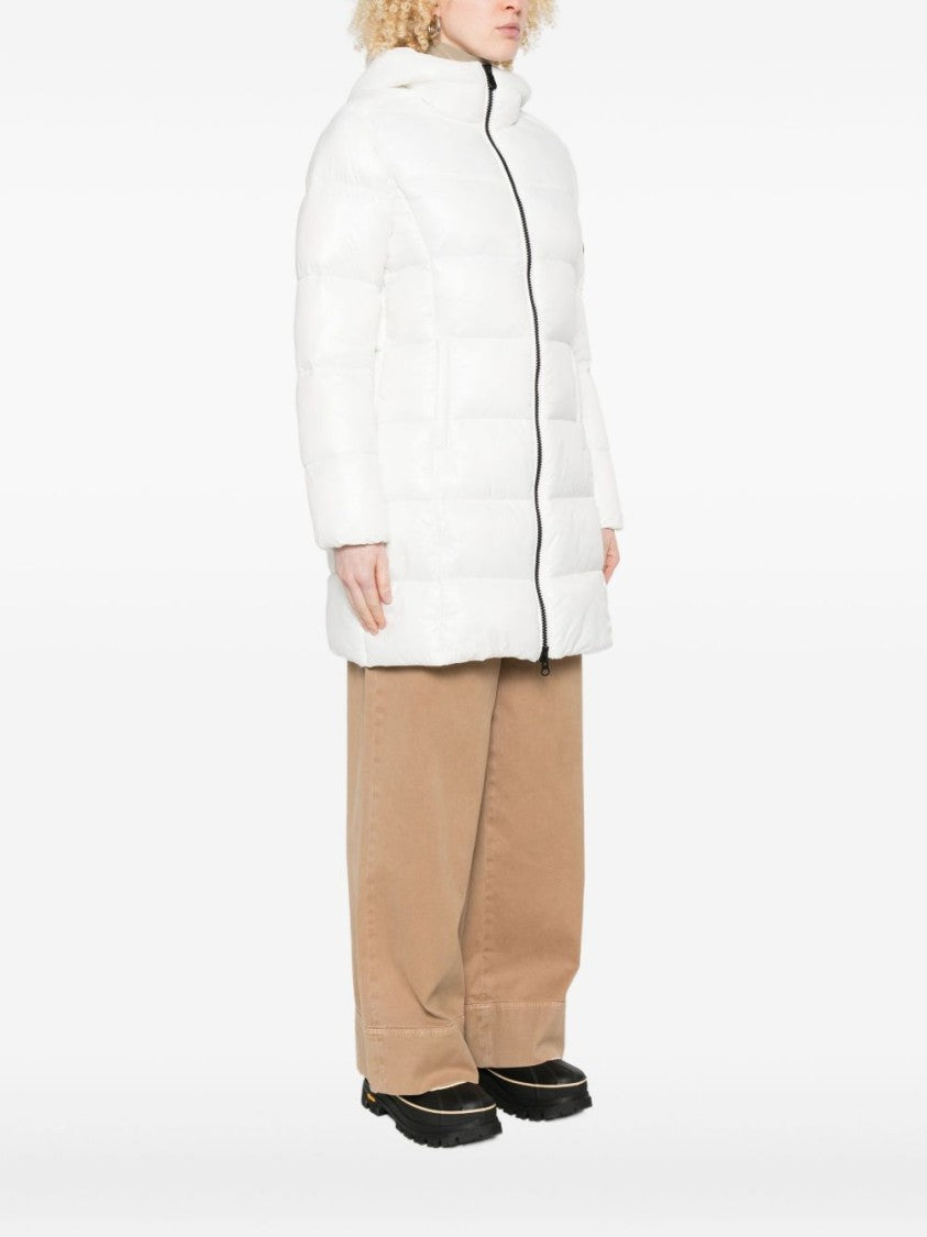 Save The Duck Quilted Mid-Length Jacket With Hood
