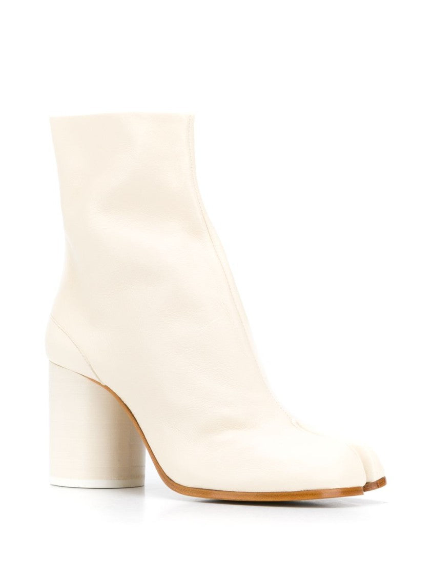 Maison Margiela Ankle-Length Tabi Toe Boots In Soft Nappa Leather