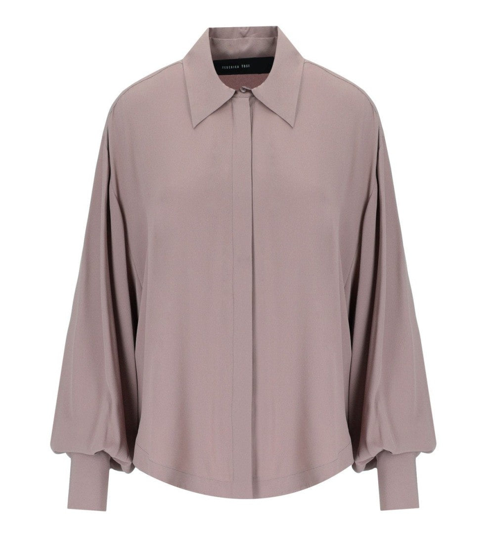 Federica Tosi Mauve Oversize Shirt