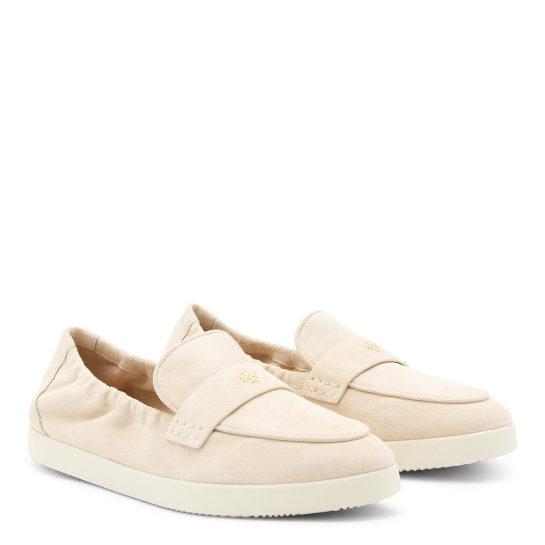 Tory Burch Slip-On Loafers With Metallic Logo Detail