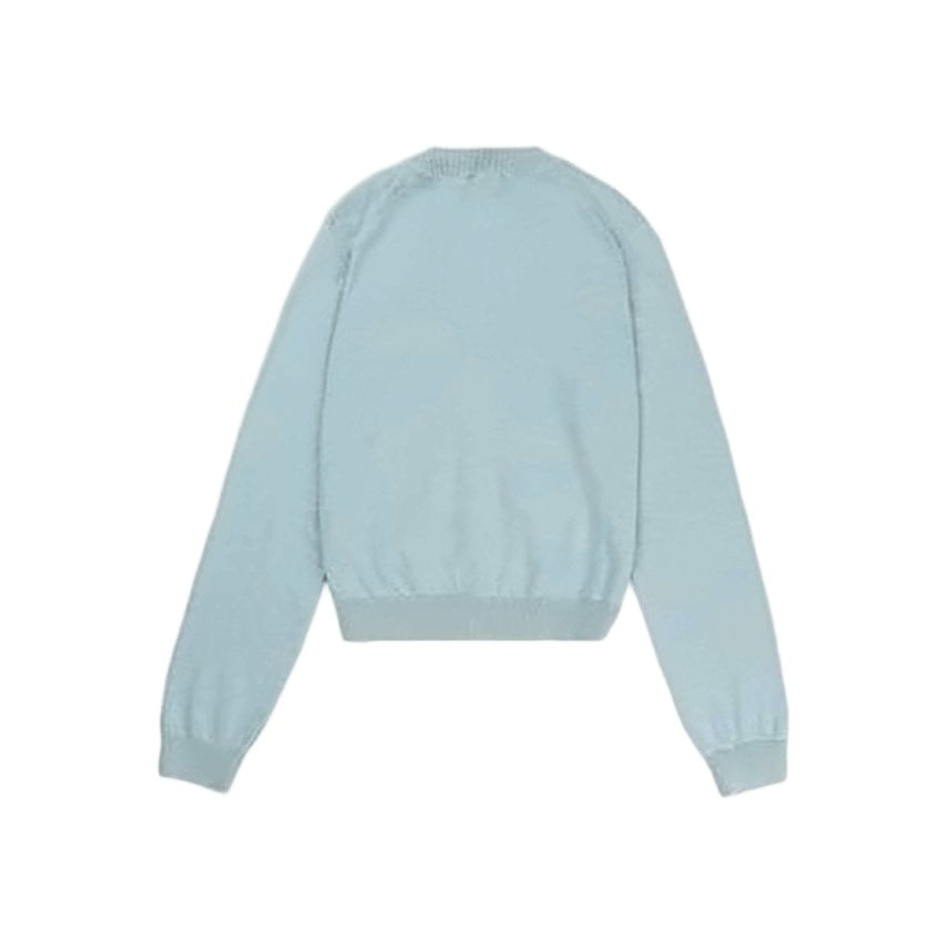 A.P.C. Light Blue Knit Cardigan With V-Neckline